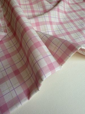 Pink Checks Organic Cotton