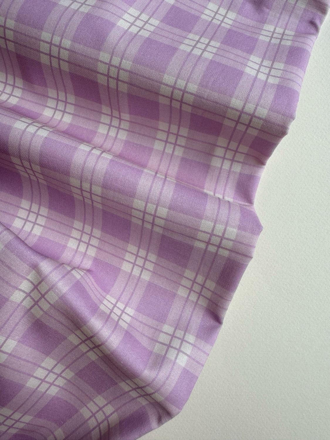 Lilac Checks Organic Cotton