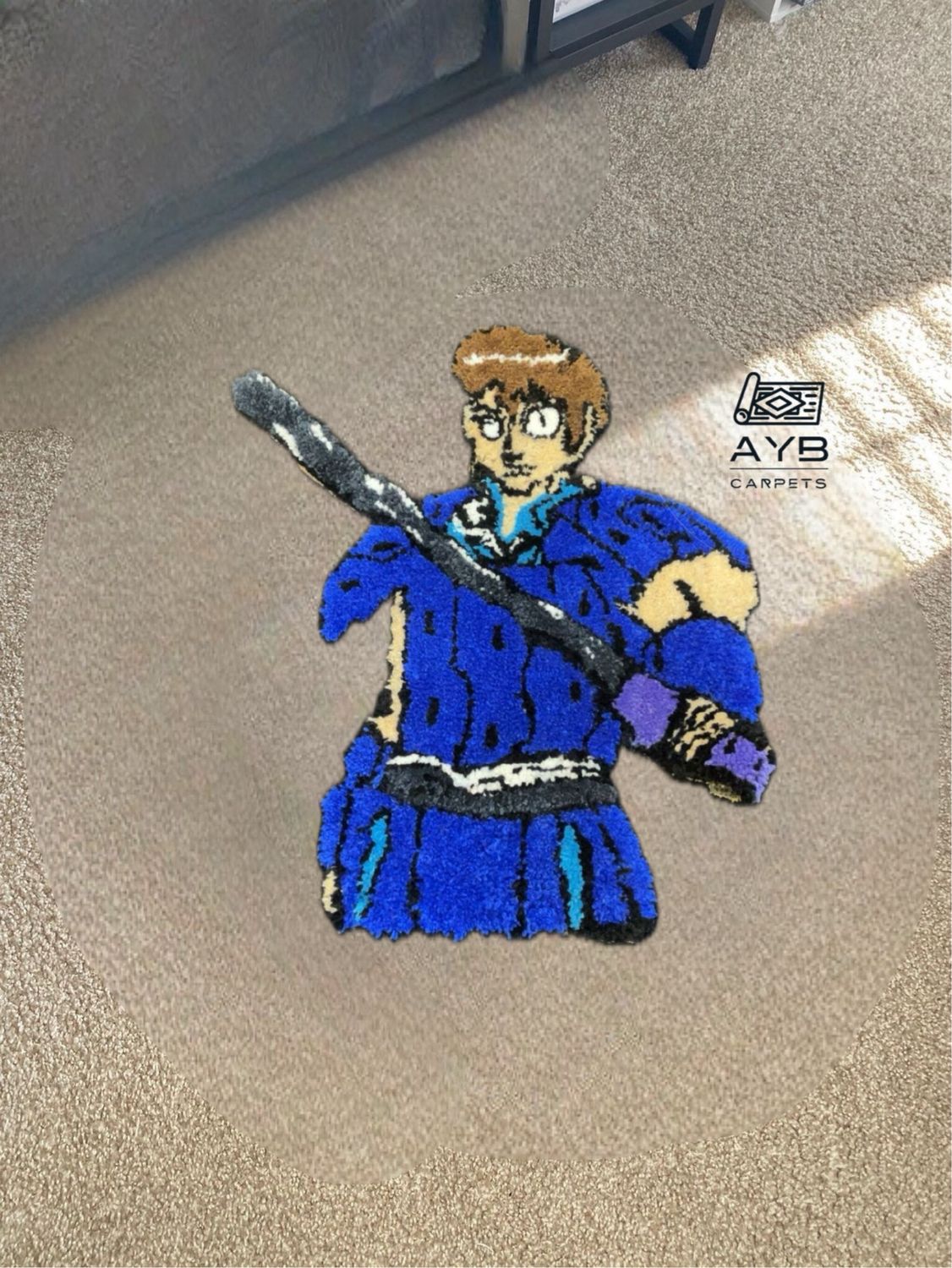Hai Shin character rug from Kingdom anime