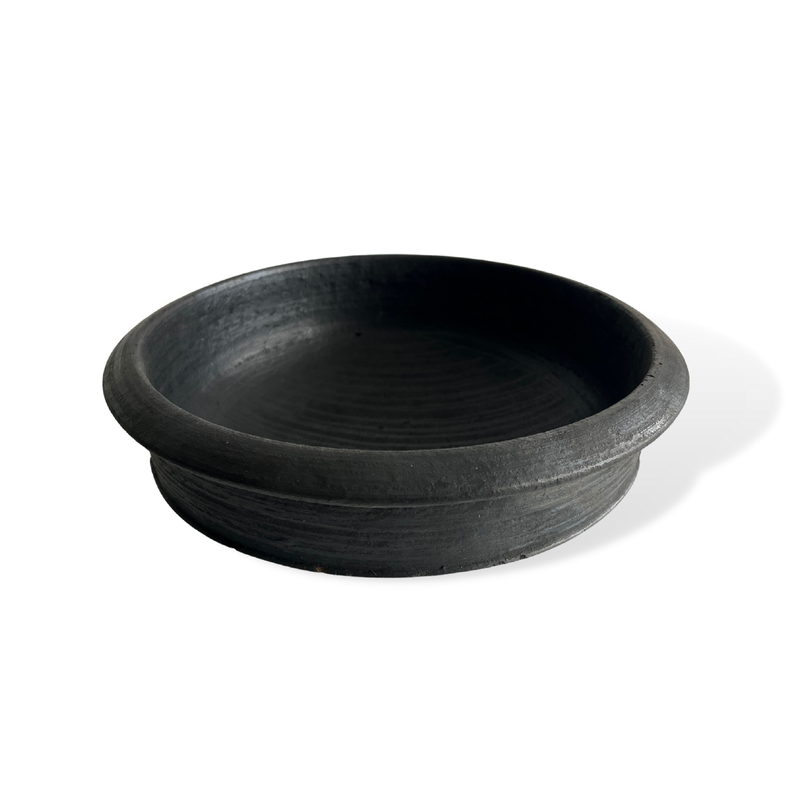 Traditional Design Black Clay Cookware Preseasoned