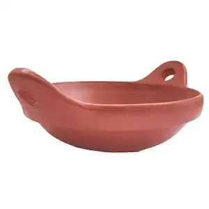 Pre seasoned clay cookware/Kadai
