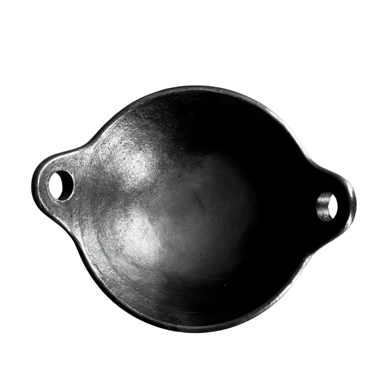 Pre seasoned Black clay cookware/Kadai