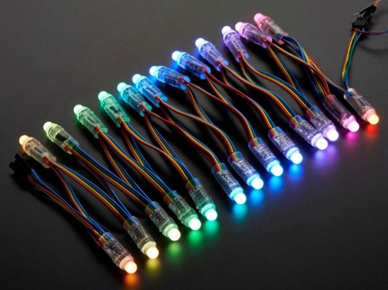 PIXELES RGB 12 mm 5VDC