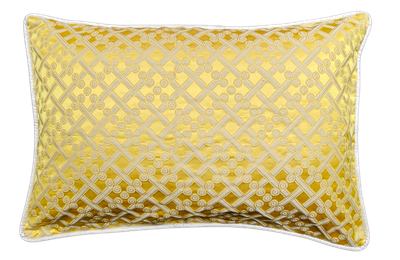 Pillow The Ambers yellow-off white 60x40