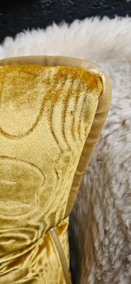 Pillow The Ambers velvet amber-gold piping 35x50