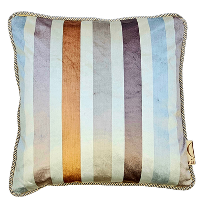Sierkussen The Cognacs blauw-taupe-offwhite 50x50