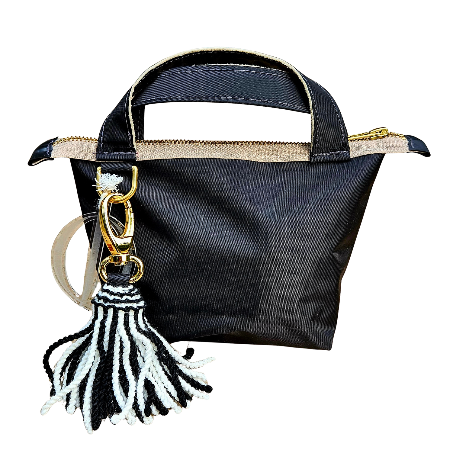 At The Beach bag small black 22x15