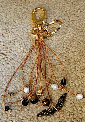 Bag charm Cognac No1