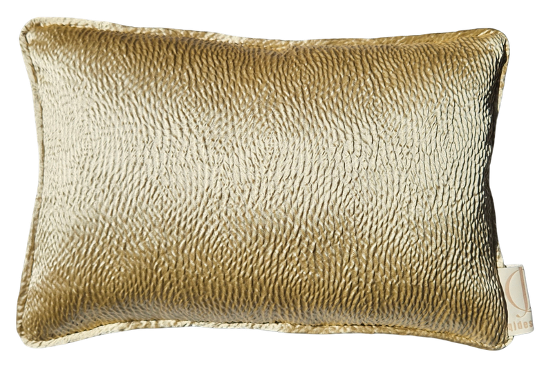 Pillow The Golden with golden piping 35x50
