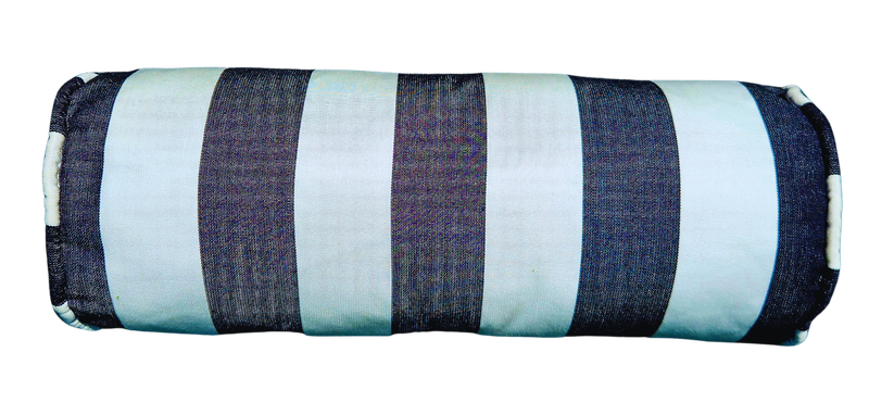 At The Beach roller pillow black-off white 15x40