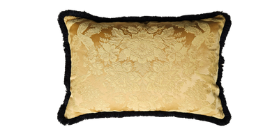 Pillow The Ambers amber-black fringe 60x40