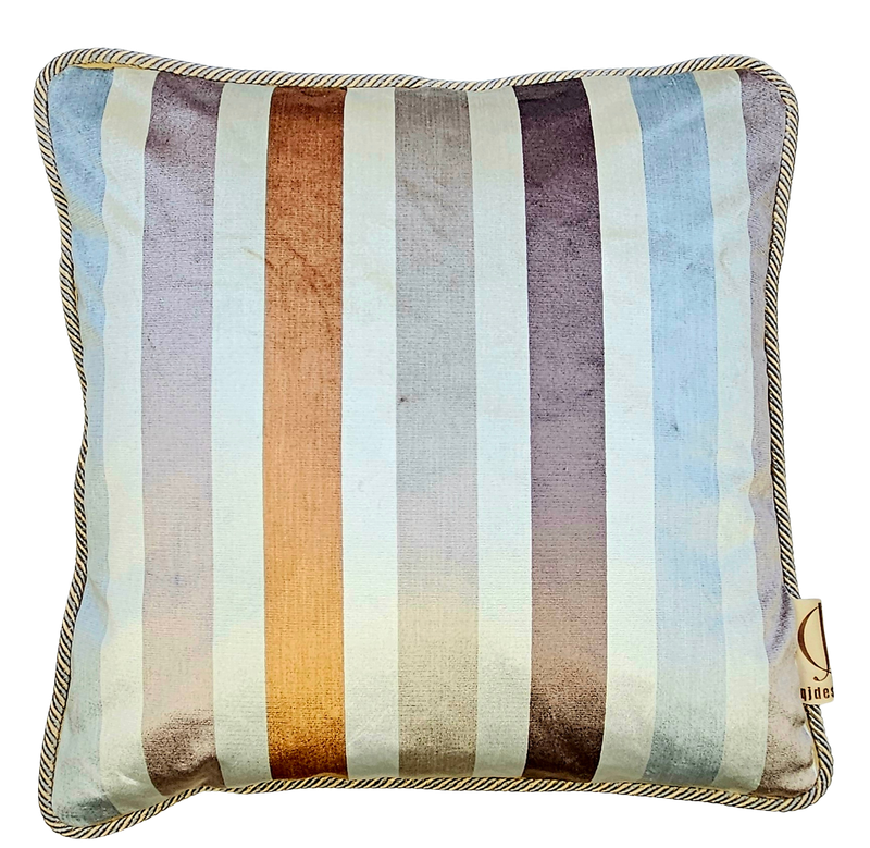 Pillow The Cognacs blue-taupe-offwhite 50x50