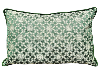 Pillow The Greens green-off white jacquard 60x40