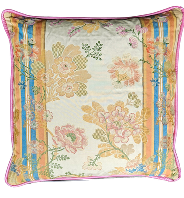 Pillow The Purple &amp; Pinks floral-petrol-pink 50x50