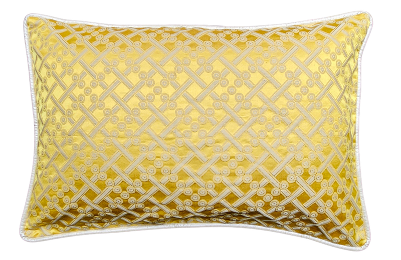 Pillow The Ambers yellow-off white 60x40