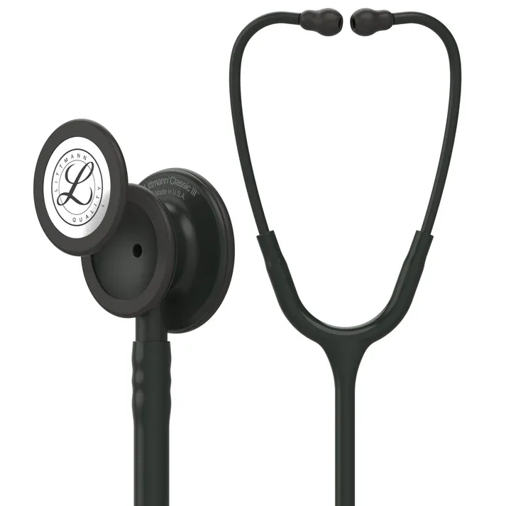 Original Littmann Classic III Stethoscope, Black, Black Finish