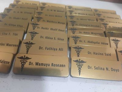 Golden Nametags