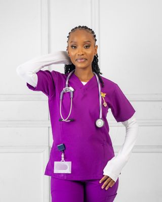 Unisex Purple Alphamed Scrubs