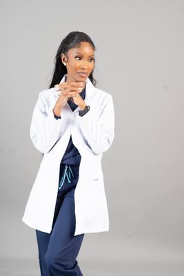 Mint White AlphaMed Lab Coat