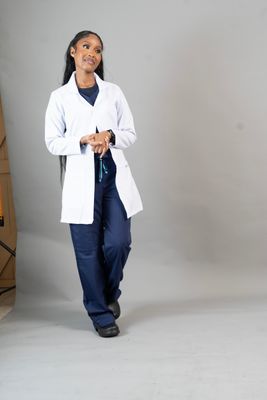 Mandarin Collar AlphaMed Lab Coat