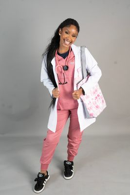 Pink Alphamed Jogger Scrubs