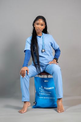 Light Blue Alphamed Scrubs Light Blue Alphamed Scrubs