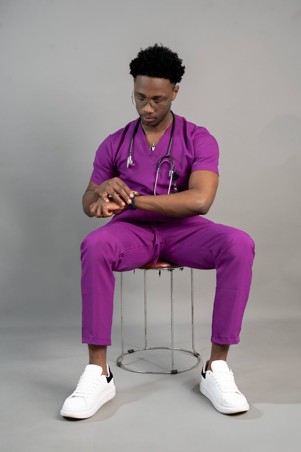 Magenta Alphamed Scrubs