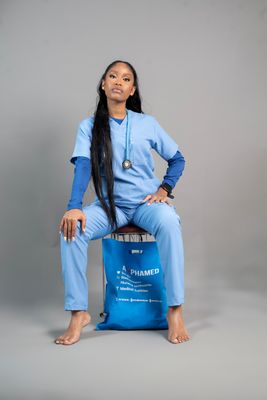 Light Blue Alphamed Scrubs Pants