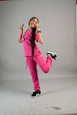 Pink Alphamed Scrubs
