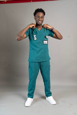 Teal Alphamed Scrubs Pants