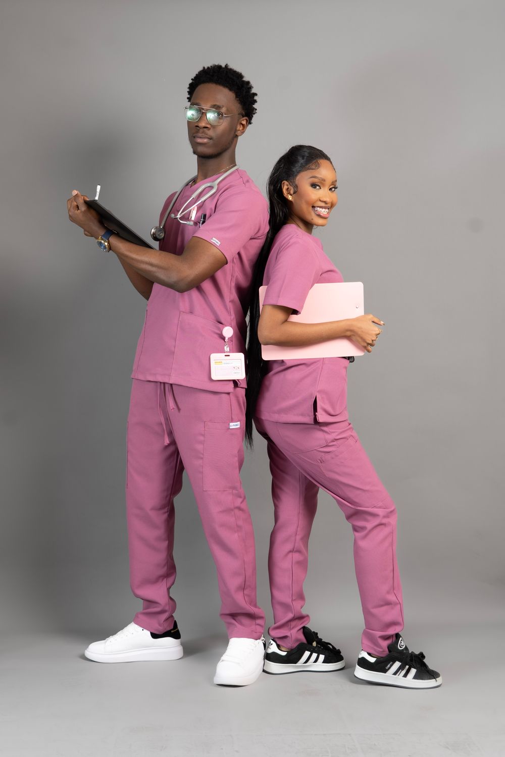 Mauve Alphamed Scrubs Pants