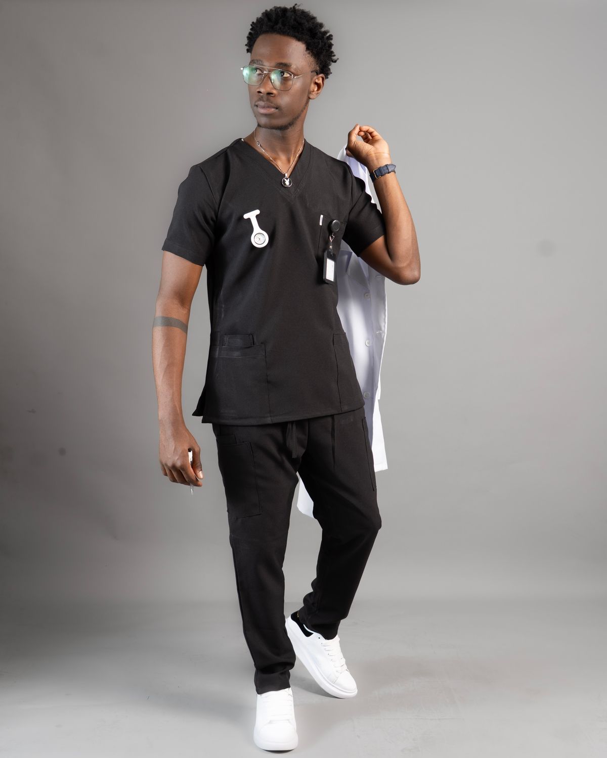 Black Alphamed Scrubs