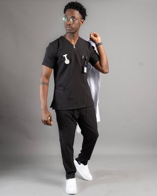 Black Alphamed Scrubs Black Alphamed Scrubs