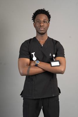 Black Alphamed Scrubs Top Black Alphamed Scrubs Top