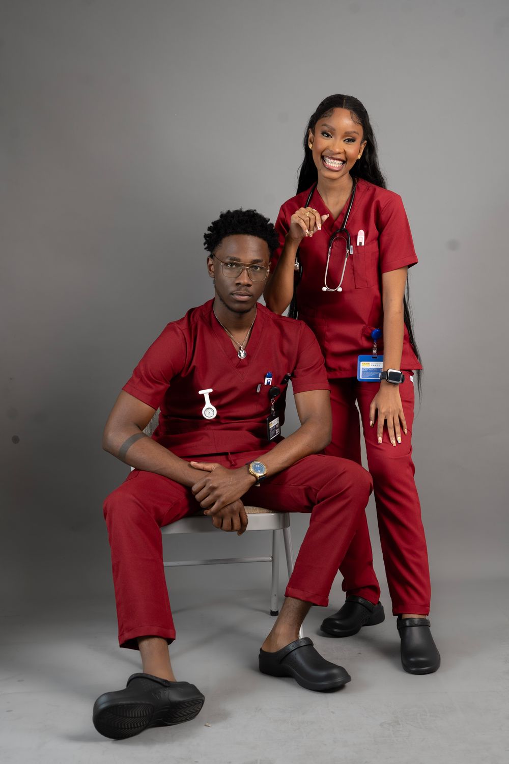 Maroon Alphamed Scrubs