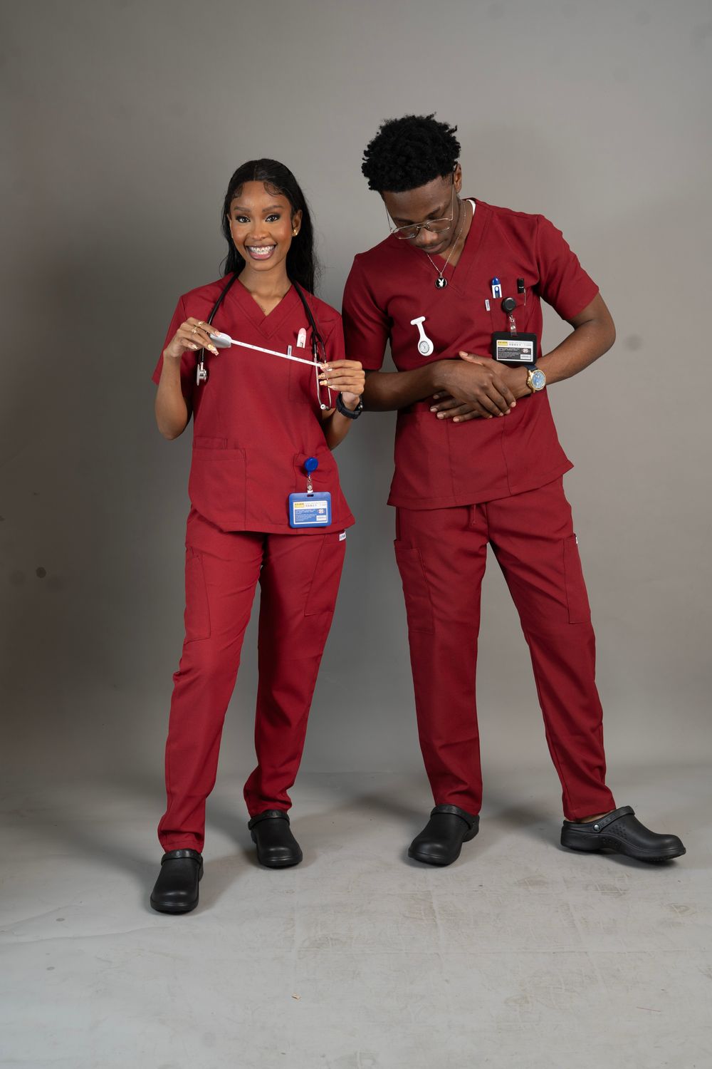 Maroon Alphamed Scrubs Pants