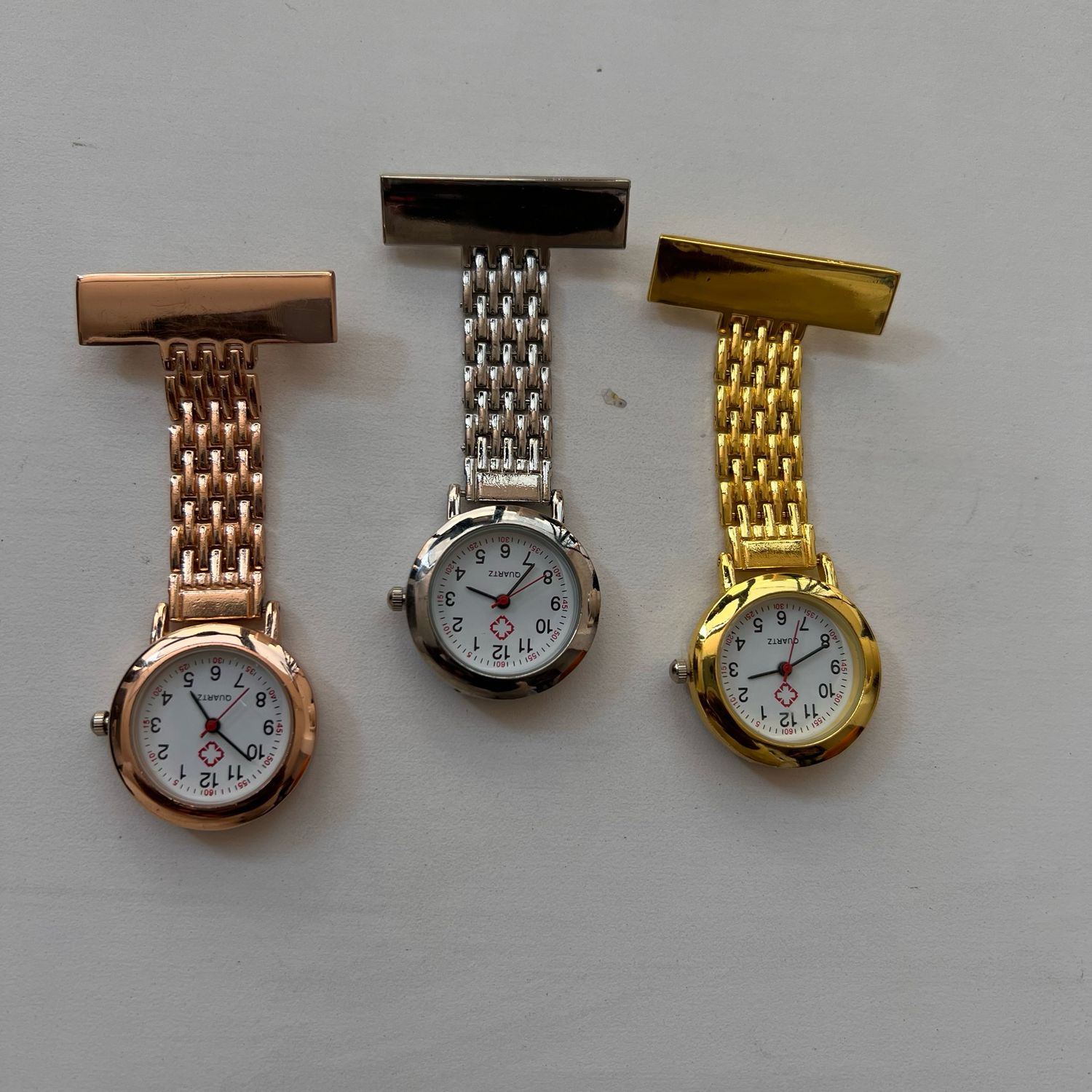 Nurse watch metallic