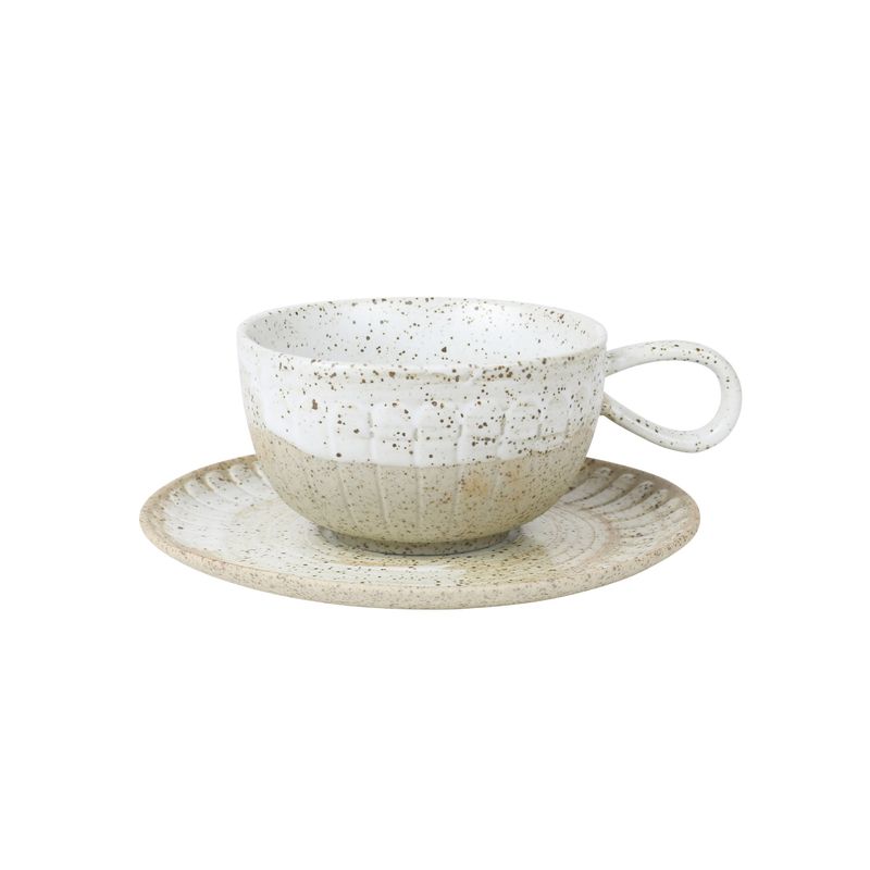 CUP &amp; SAUCER-WHITE CEYLON