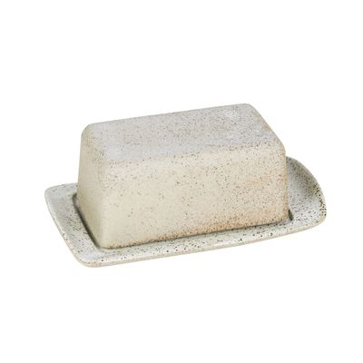 BUTTER DISH WHITE GARDEN TO TABLE