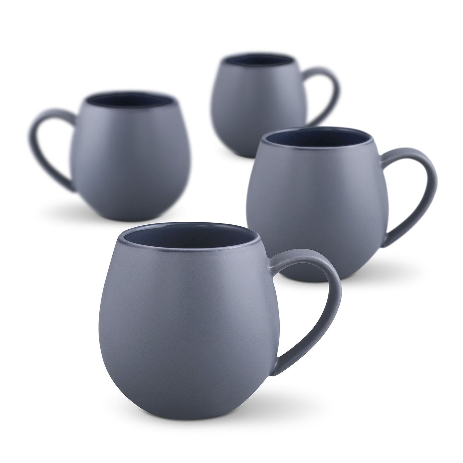 Hug me mug set 4 matte grey