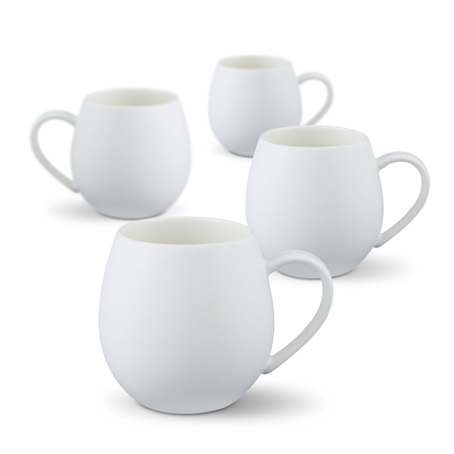 Hug me mug set 4 matte white