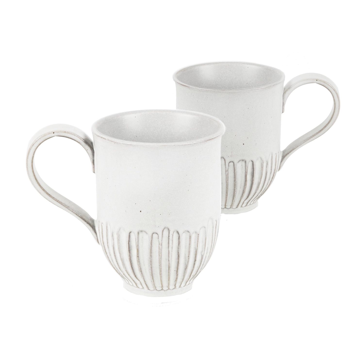 MUG 2PK - WHITE CRAFTED MUG