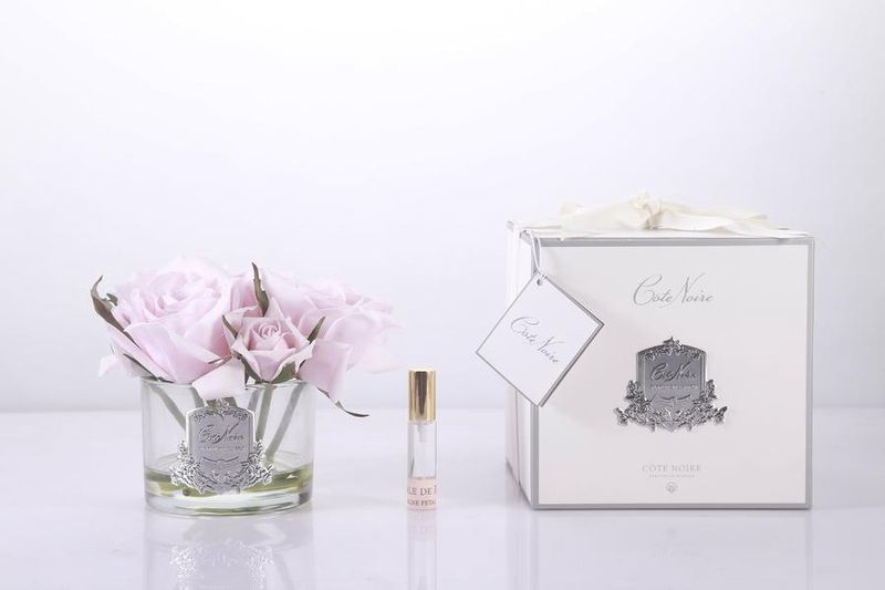PERFUMED 5 ROSES - CLEAR - FRENCH PINK