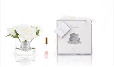 PERFUMED 5 ROSES - CLEAR - IVORY