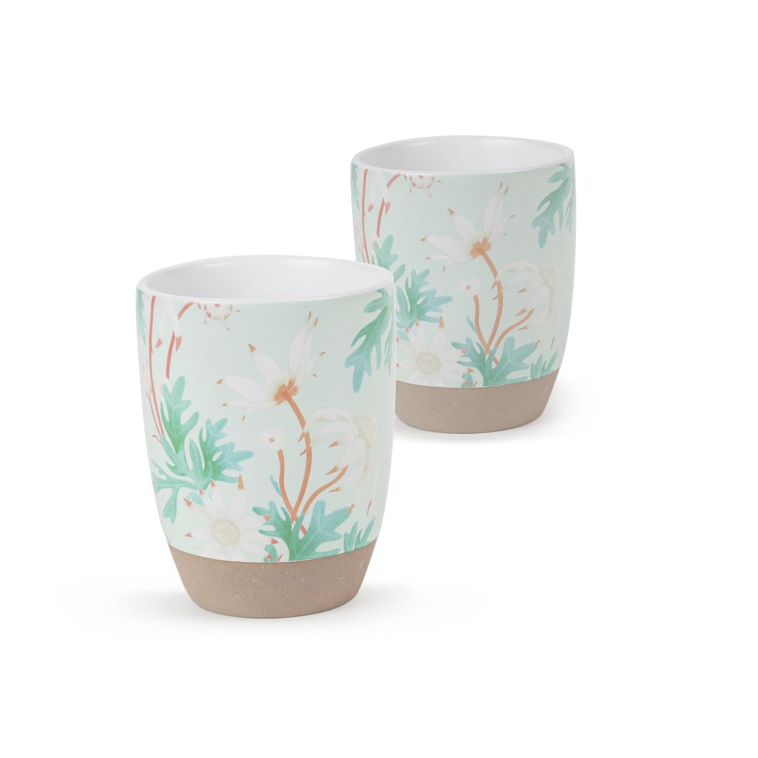 Latte 2 PK Flannel Flower - RGA Louise Jones