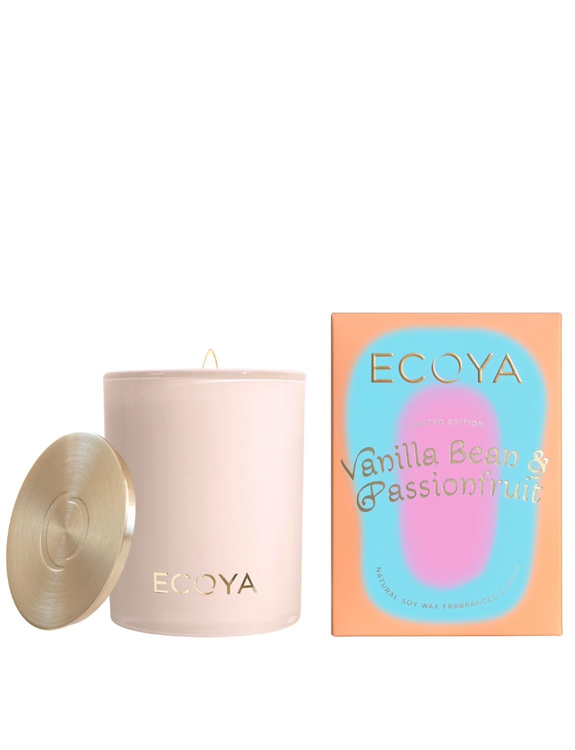 ECOYA Limited Edition Vanilla Bean &amp; Passionfruit - Madison Candle (400gm)