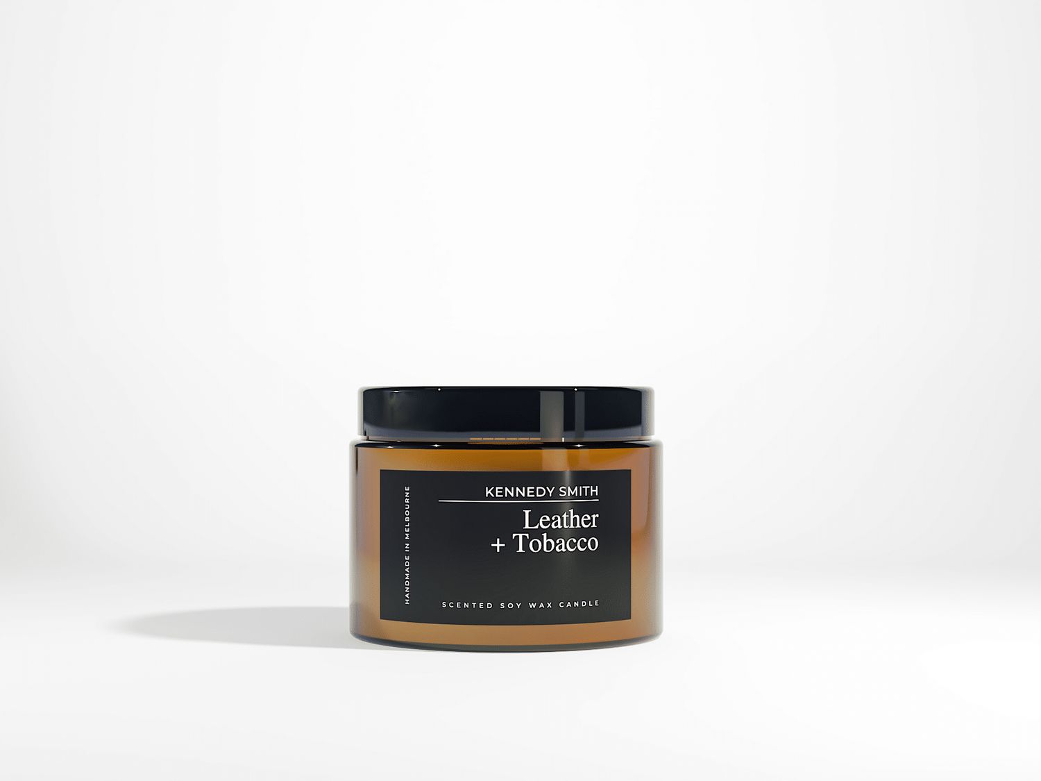 Leather Tobacco Large Candle -(425gm)