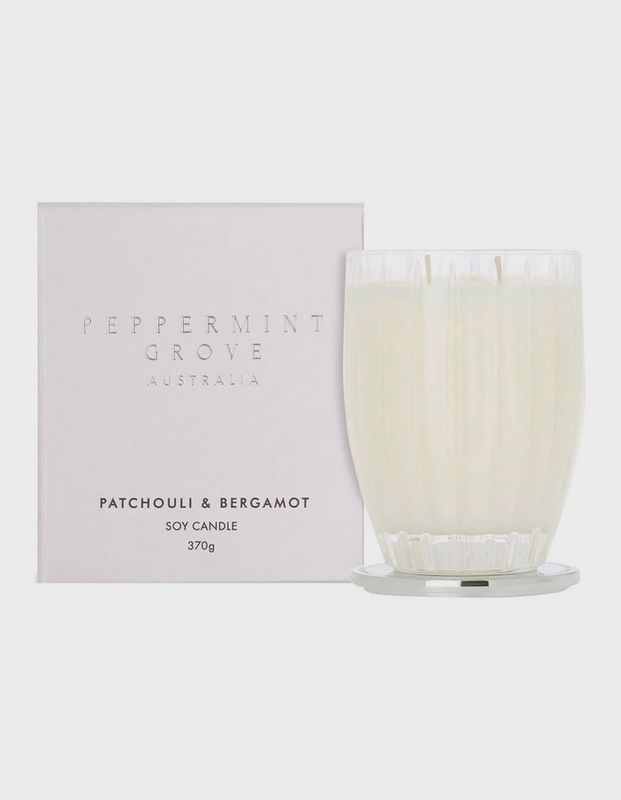 PGA Candle 370g - Patchouli &amp; Bergamot