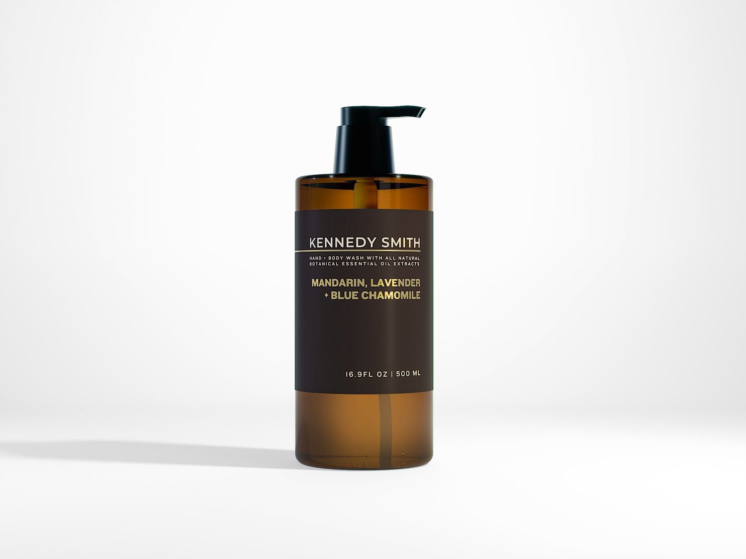 Essential Oil range – Mandarin, Lavender + Blue Chamomile – Hand + Body wash (500gm)