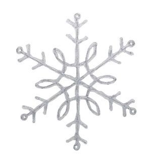 PLASTIC LGE SNOWFLAKE CURL
